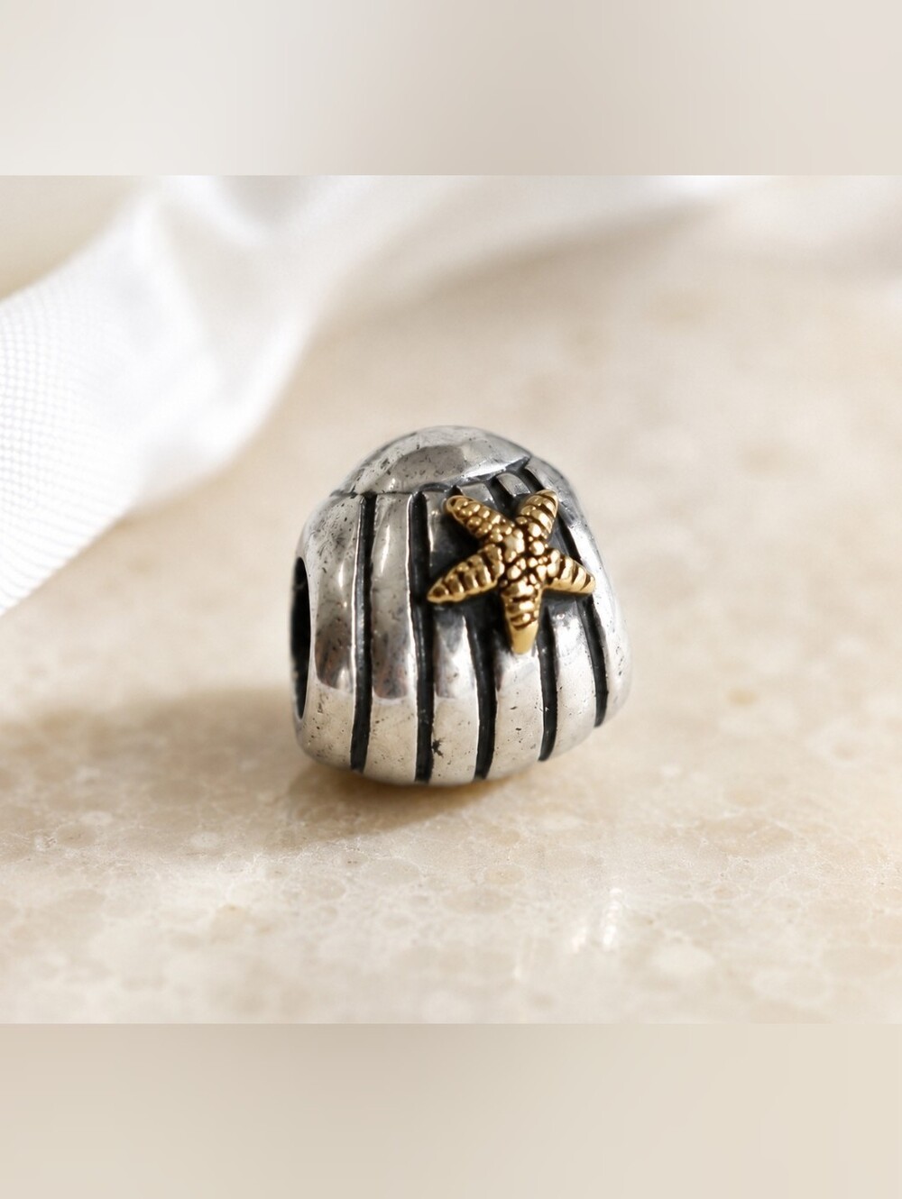 Pandora Seashell and Starfish Charm